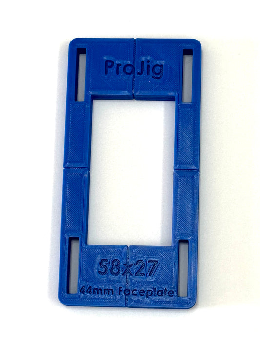 Pro jig 44mm door thickness face plate for 58x27 tubular latch jig.